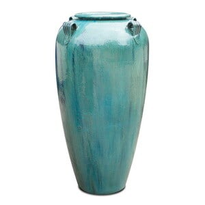 Tall Temple Jar Aqua-1